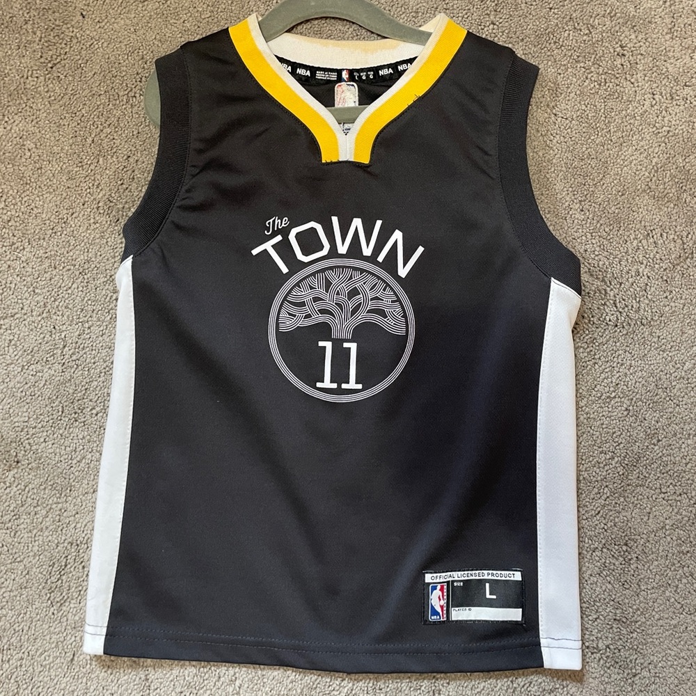 Kids Black and Yellow Basketball Tank Top